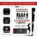 Girls Night Valentine Invitation
